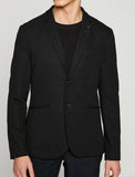 10840 Black Button Detailed Blazer
