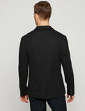 10840 Black Button Detailed Blazer
