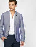 10846 Blue Striped Blazer