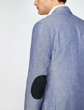 10846 Blue Striped Blazer