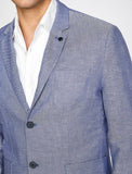 10846 Blue Striped Blazer