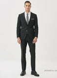 29810 Black Slim Fit Plain Classic Suit