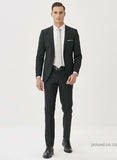 29819 Black Plain Extra Slim Fit Suit