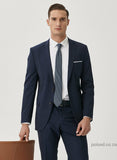 29812 Navy Blue Plain Classic Suit