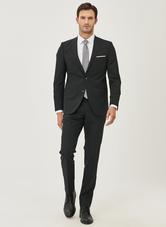 20453 Black Extra Slim Fit Plain Suit