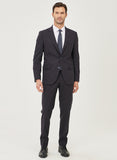 20435 Navy Blue Plain Suit For Men