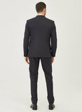 20435 Navy Blue Plain Suit For Men
