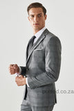 29996 Grey Extra Slim Fit Check Suits