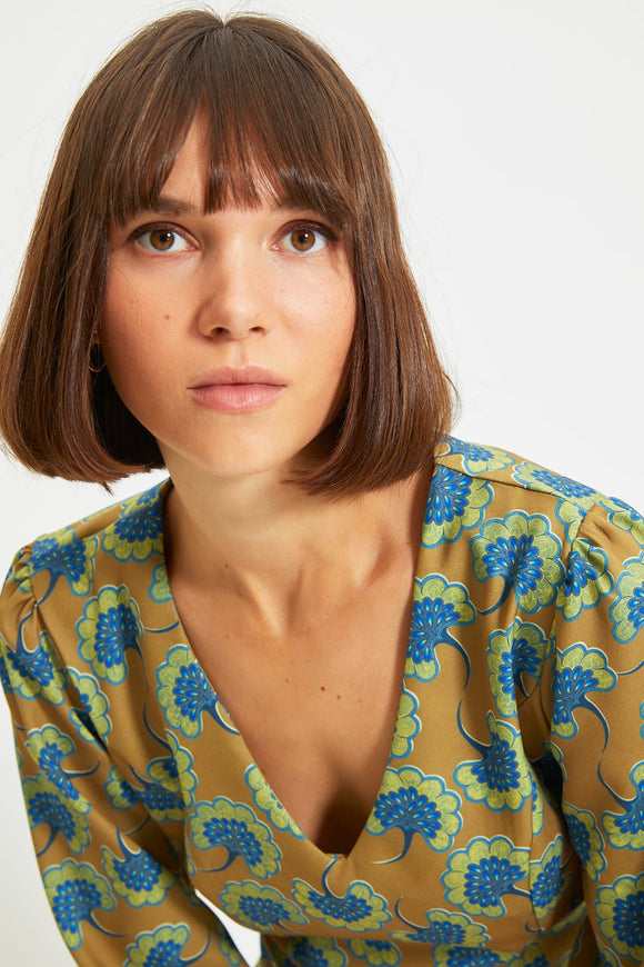 20519b Multi Colour Floral Mini Dress