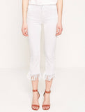 2944047 White Tassel Slim Fit Jeans