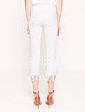 2944047 White Tassel Slim Fit Jeans