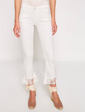 2944052 White Tassel Slim Fit Jeans