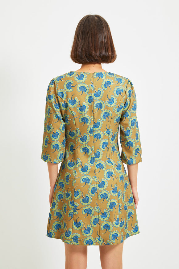 20519b Multi Colour Floral Mini Dress