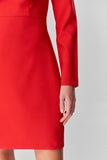 4511139b Red Pencil Dress