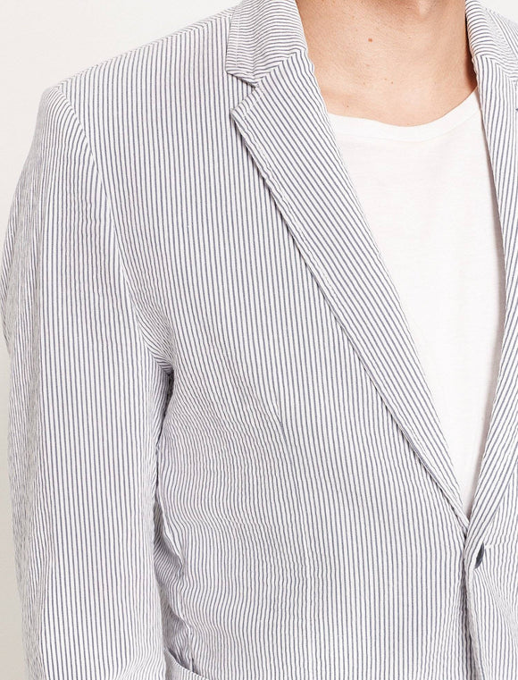 2020042b Blue Striped Blazer For Men