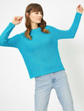 18554 Crew Neck Jumper - Blue