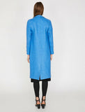 18609 Raw Edge Coat - Blue