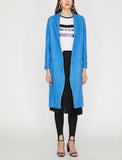 18609 Raw Edge Coat - Blue