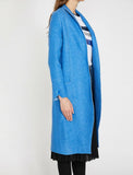 18609 Raw Edge Coat - Blue