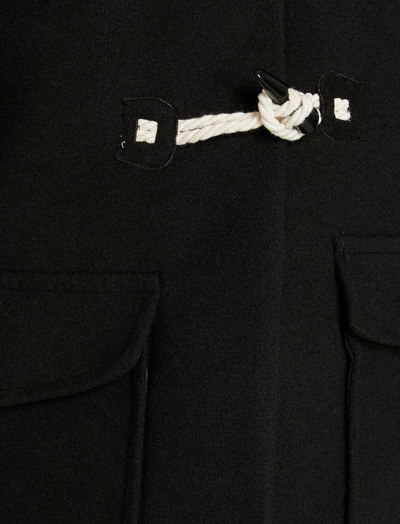 18641 Hooded Winter Coat - Black