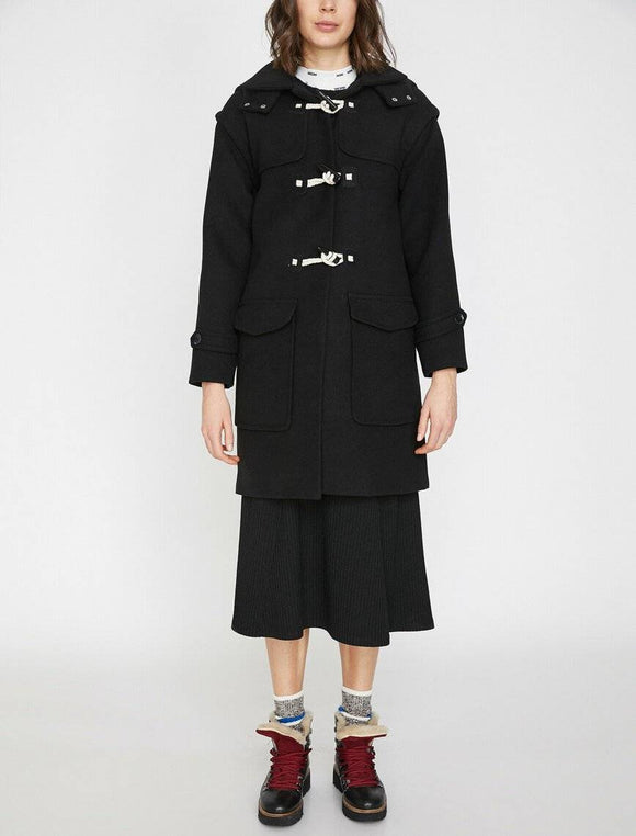 18641 Hooded Winter Coat - Black