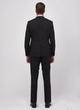 18760 Black Slim Fit Plain Suit