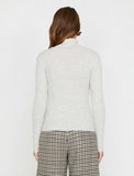 19314 Ribbed Turtleneck Jumper - Grey