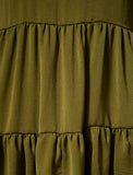 20007 Sleeveless Tiered Dress - Khaki