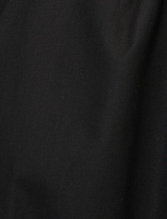 20037 High Collar Cotton Dress - Black