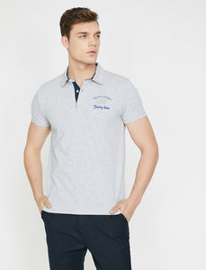  Polo Neck T-Shirt Grey 