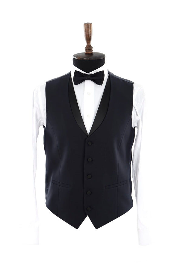 20167 Navy Blue Slim Fit 3 Piece Tuxedo Suit