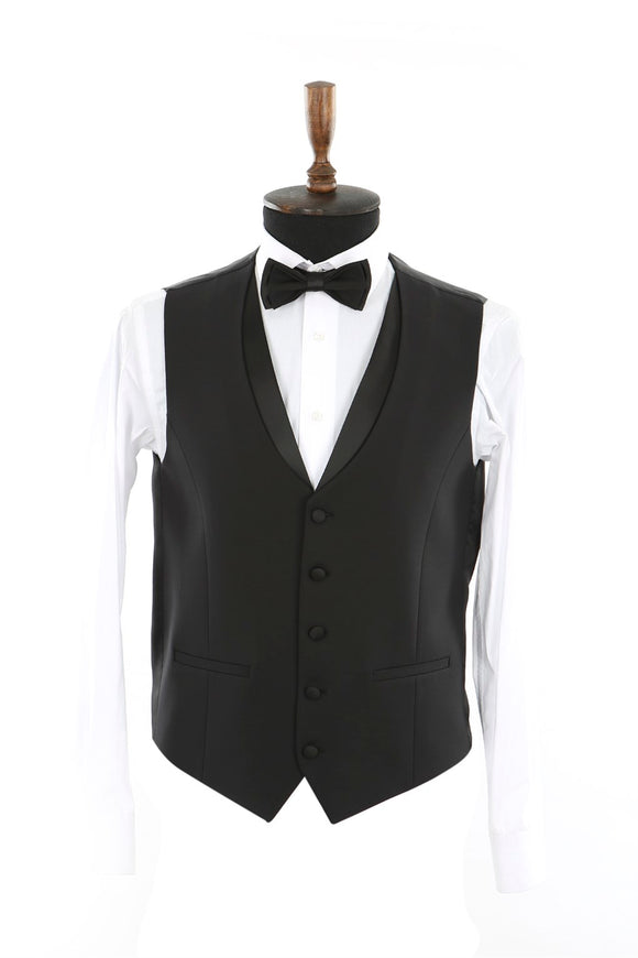 20166 Black Slim Fit 3 Piece Tuxedo Suit